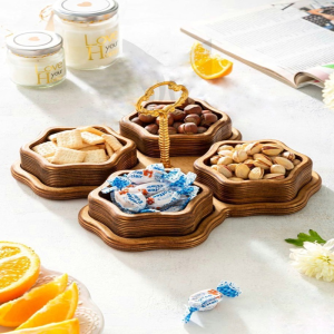 اردور خوری چوبی 4 خانه طرح گل